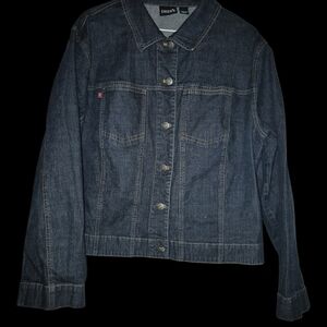 Chico's Indigo Denim Jacket with Chest Pockets